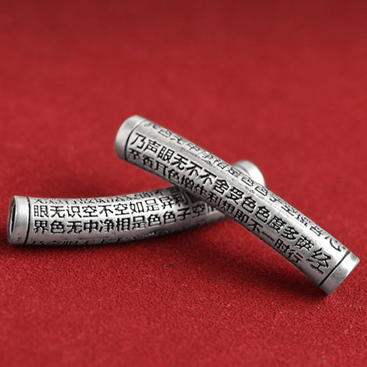 Bracelet de cheville en corde porte-bonheur sculpté en argent sterling 999 fait à la main avec Buddha Stones Om Mani Padme Hum Heart Sutra - image 13