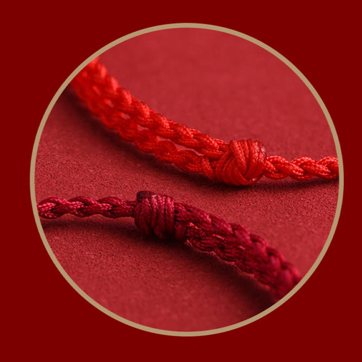 Bracelet de cheville en corde porte-bonheur sculpté en argent sterling 999 fait à la main avec Buddha Stones Om Mani Padme Hum Heart Sutra - image 20