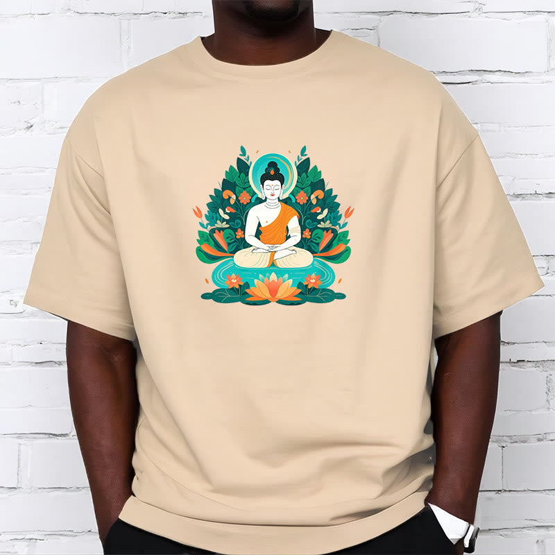 T-shirt Buddha Stones Fleur Herbe Lotus Bodhisattva - image 10