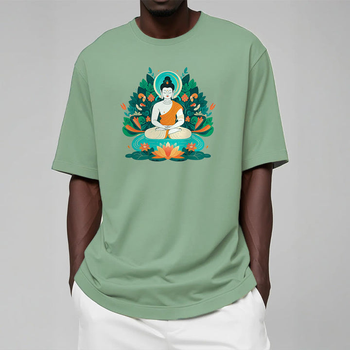 T-shirt Buddha Stones Fleur Herbe Lotus Bodhisattva - image 14