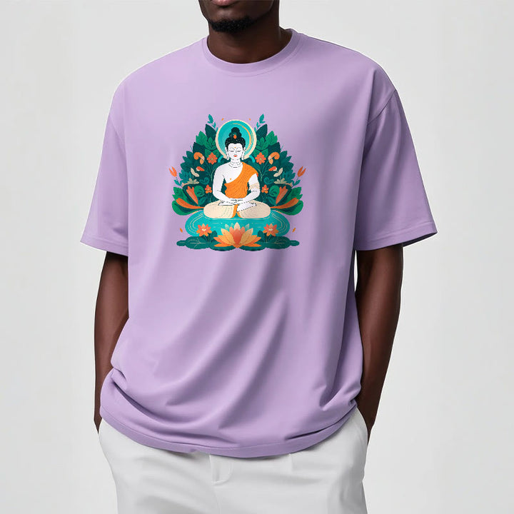 T-shirt Buddha Stones Fleur Herbe Lotus Bodhisattva - image 17