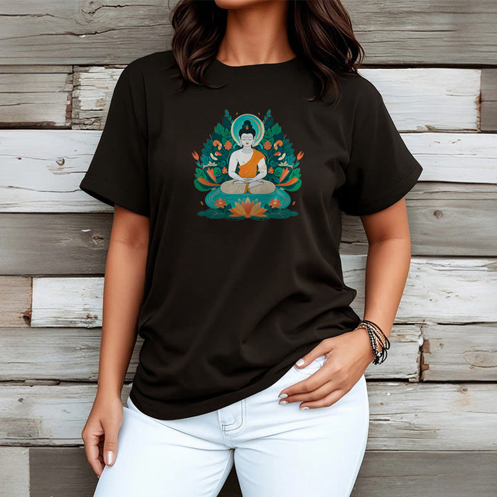 T-shirt Buddha Stones Fleur Herbe Lotus Bodhisattva - image 8