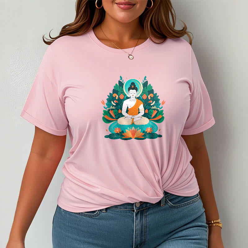 T-shirt Buddha Stones Fleur Herbe Lotus Bodhisattva - image 12