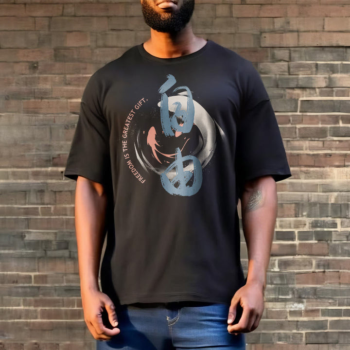 T-shirt Buddha Stones Ziyou La liberté est le plus beau cadeau