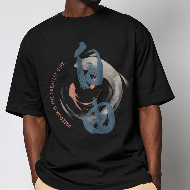 T-shirt Buddha Stones Ziyou La liberté est le plus beau cadeau