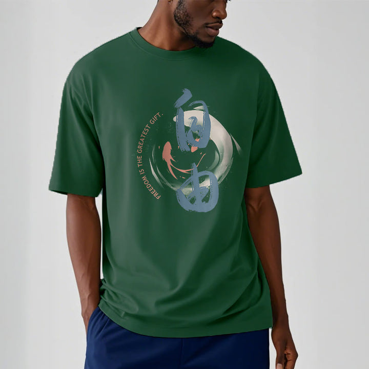 T-shirt Buddha Stones Ziyou La liberté est le plus beau cadeau