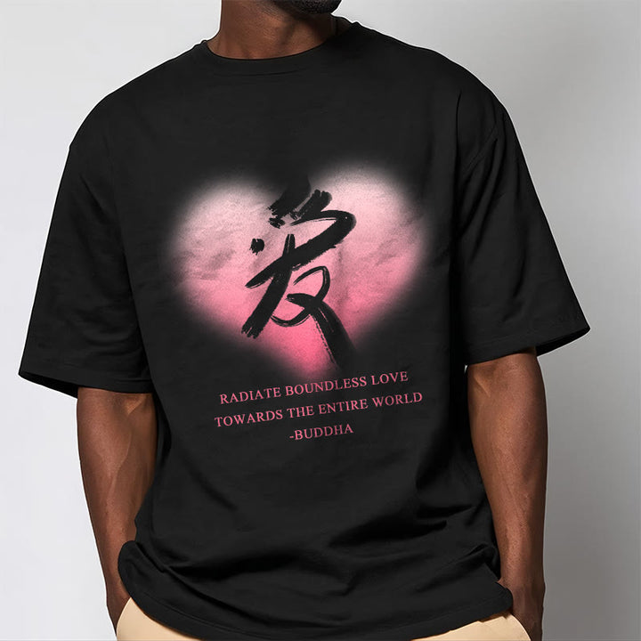 Les Buddha Stones Ai rayonnent un amour sans limite envers le monde entier T-shirt