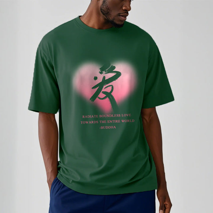 Les Buddha Stones Ai rayonnent un amour sans limite envers le monde entier T-shirt