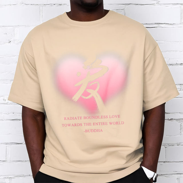 Les Buddha Stones Ai rayonnent un amour sans limite envers le monde entier T-shirt