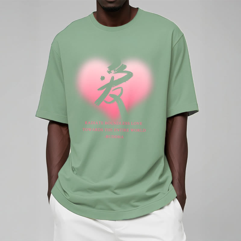 Les Buddha Stones Ai rayonnent un amour sans limite envers le monde entier T-shirt