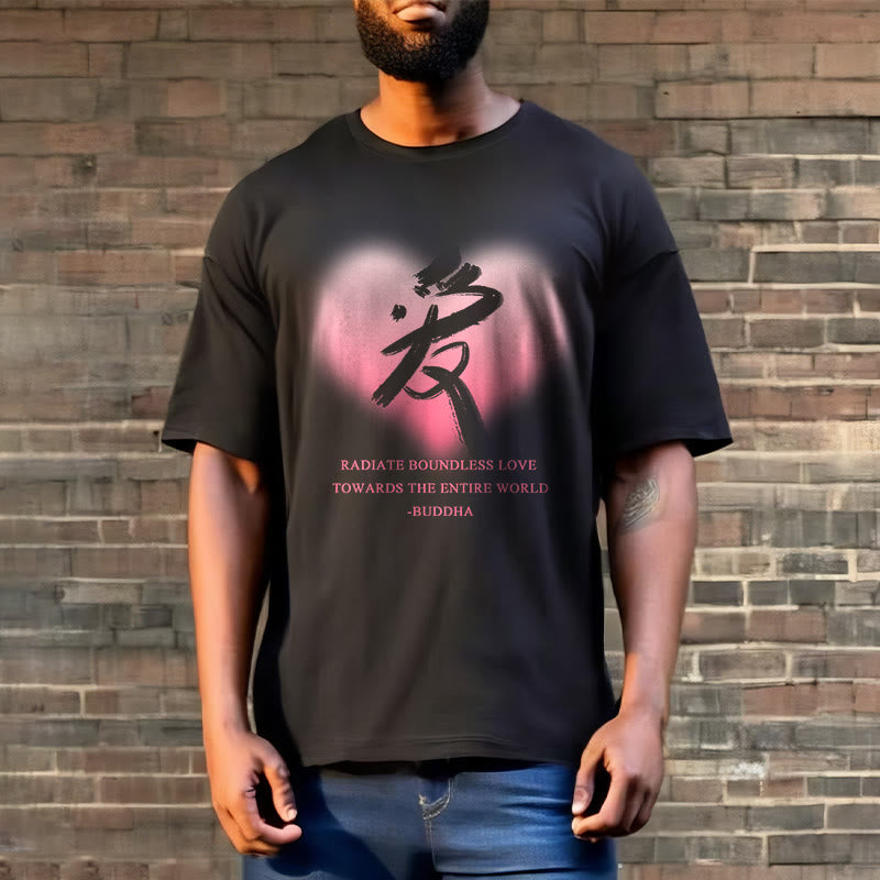 Les Buddha Stones Ai rayonnent un amour sans limite envers le monde entier T-shirt