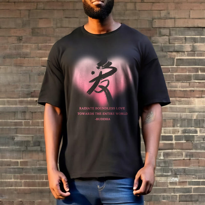 Les Buddha Stones Ai rayonnent un amour sans limite envers le monde entier T-shirt