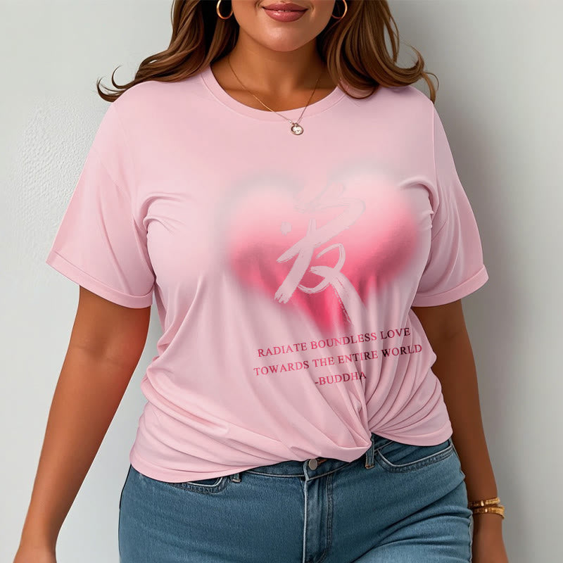 Les Buddha Stones Ai rayonnent un amour sans limite envers le monde entier T-shirt