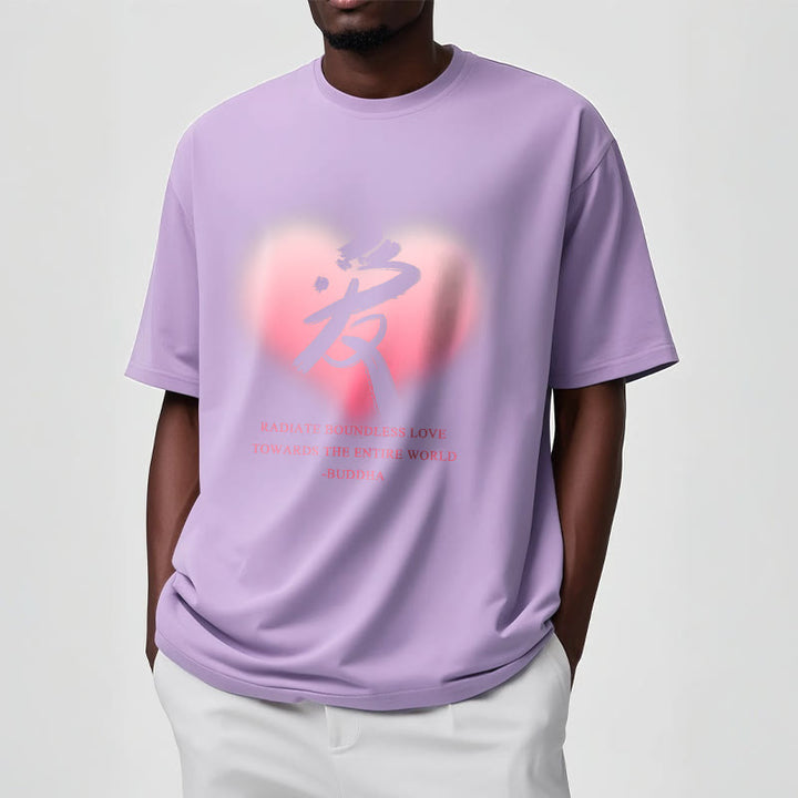 Les Buddha Stones Ai rayonnent un amour sans limite envers le monde entier T-shirt