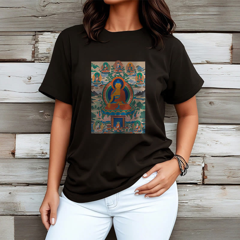 T-shirt Buddha Stones Le Sutra du Bouddha de Médecine transformé en art - image 8
