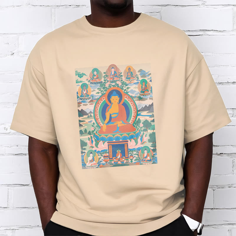 T-shirt Buddha Stones Le Sutra du Bouddha de Médecine transformé en art - image 11