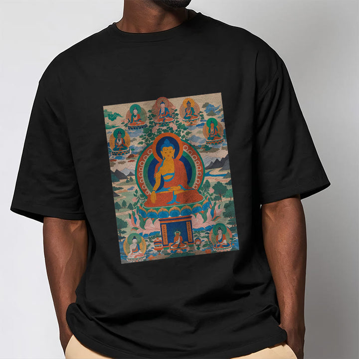 T-shirt Buddha Stones Le Sutra du Bouddha de Médecine transformé en art - image 6