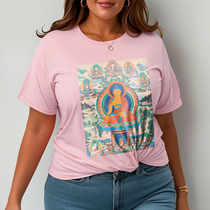 T-shirt Buddha Stones Le Sutra du Bouddha de Médecine transformé en art - image 13
