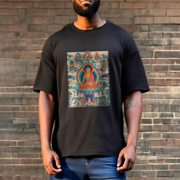 T-shirt Buddha Stones Le Sutra du Bouddha de Médecine transformé en art - image 8
