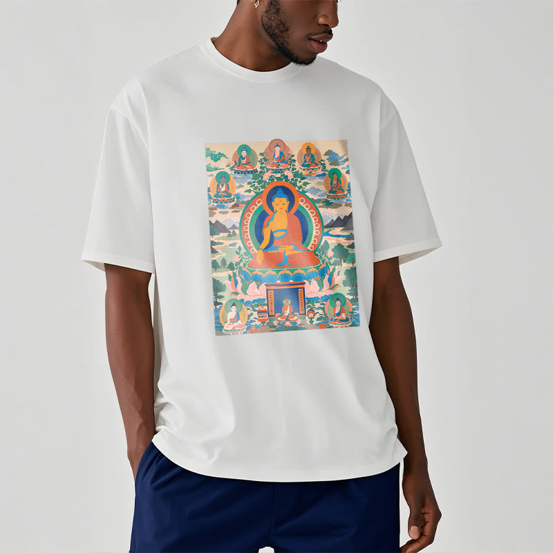 T-shirt Buddha Stones Le Sutra du Bouddha de Médecine transformé en art - image 2