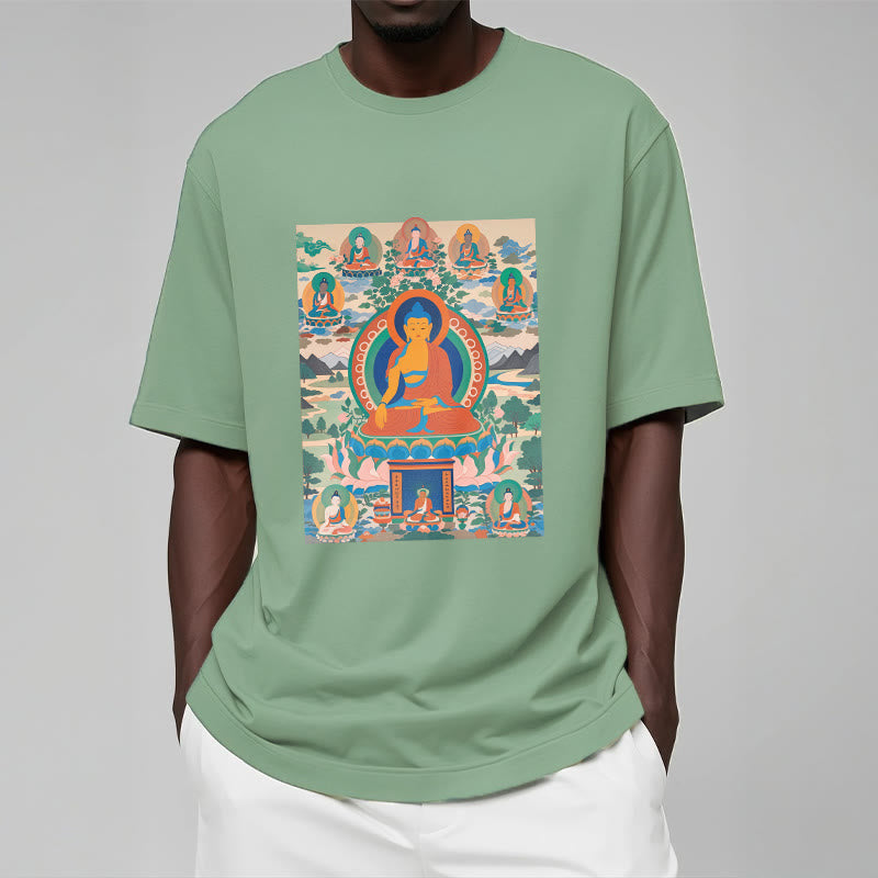T-shirt Buddha Stones Le Sutra du Bouddha de Médecine transformé en art - image 16