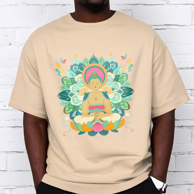 T-shirt inspiré du Buddha Stones , du papillon et du lotus - image 8