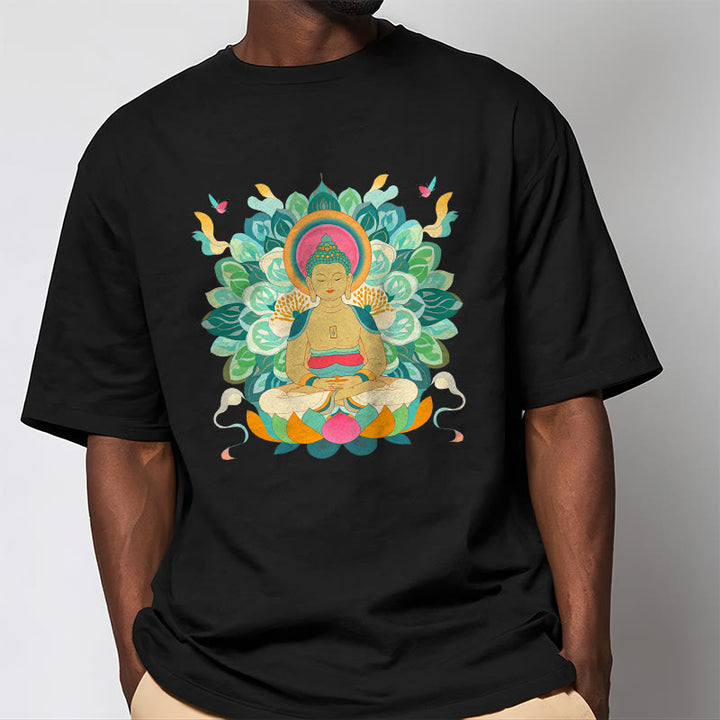 T-shirt inspiré du Buddha Stones , du papillon et du lotus - image 4