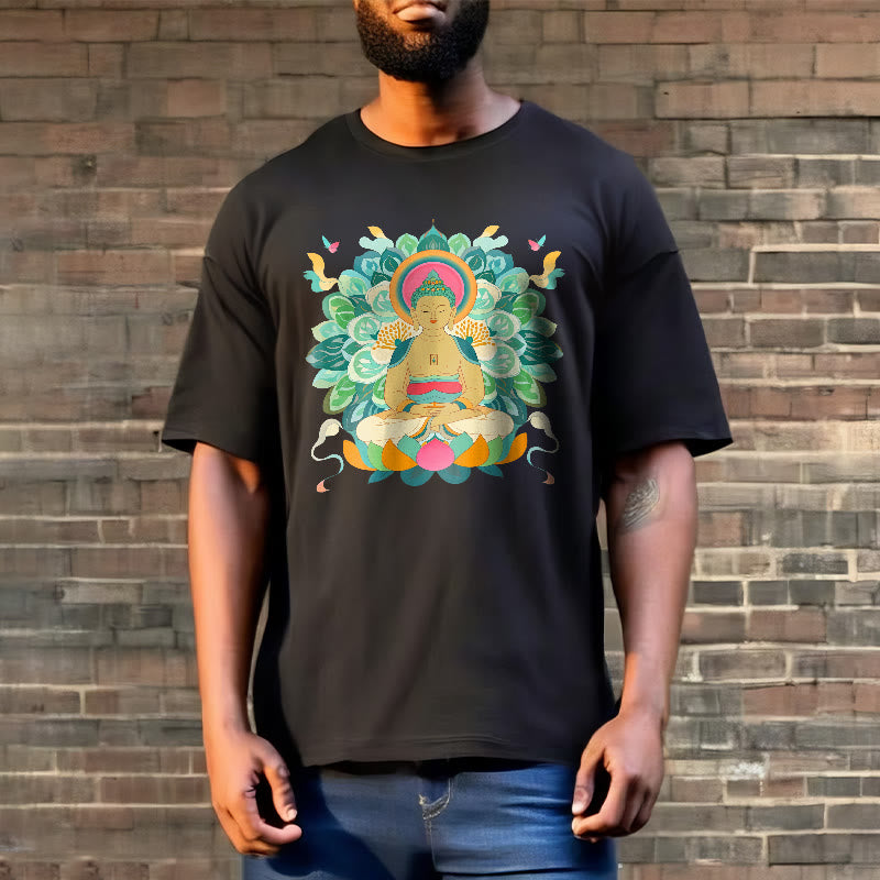 T-shirt inspiré du Buddha Stones , du papillon et du lotus - image 5