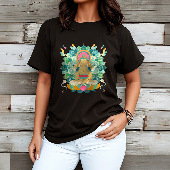 T-shirt inspiré du Buddha Stones , du papillon et du lotus - image 6