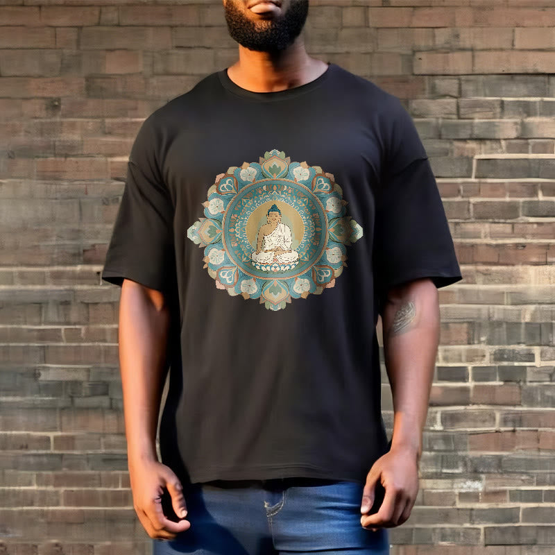 T-shirt Buddha Stones Mandala Fleur Bouddha - image 7
