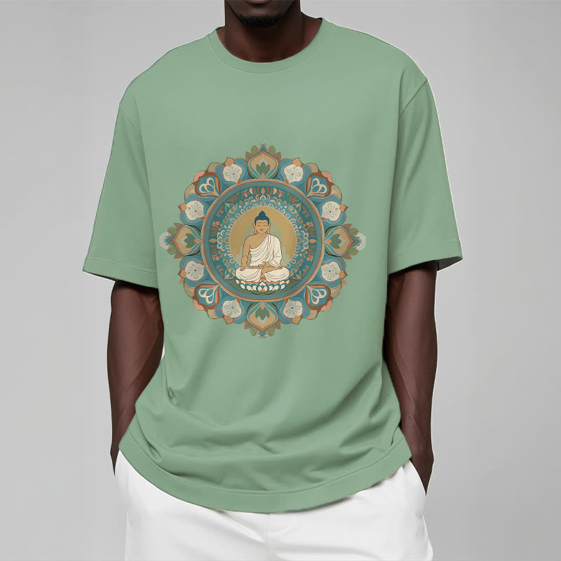 T-shirt Buddha Stones Mandala Fleur Bouddha - image 1
