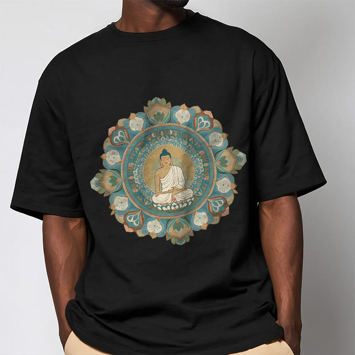 T-shirt Buddha Stones Mandala Fleur Bouddha - image 6