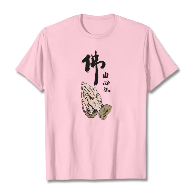 T-shirt Buddha Stones - Rose clair - 2XL - image 13