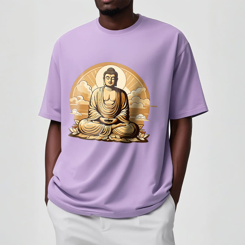 T-shirt Bouddha Buddha Stones Soleil Nuages ​​de bon augure Bouddha - image 17