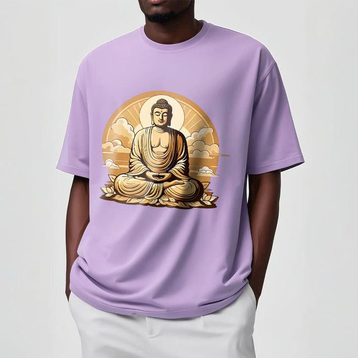 T-shirt Bouddha Buddha Stones Soleil Nuages ​​de bon augure Bouddha - image 17