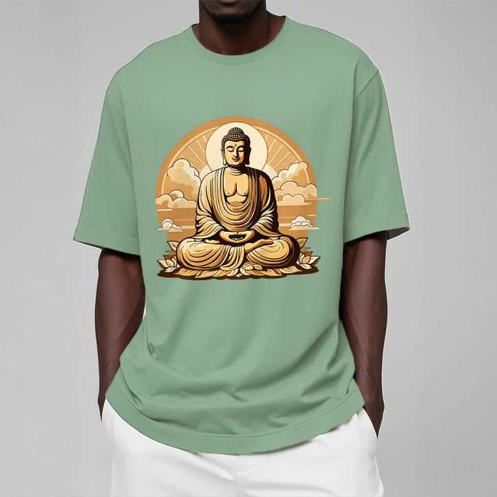 T-shirt Bouddha Buddha Stones Soleil Nuages ​​de bon augure Bouddha - image 15