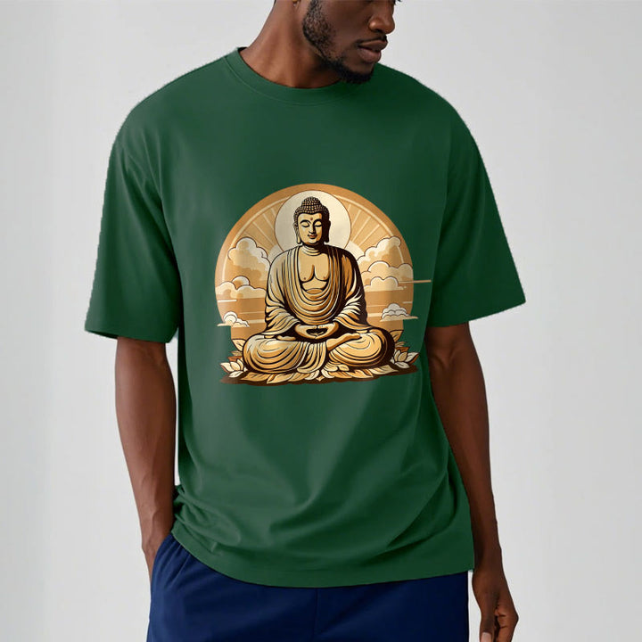 T-shirt Bouddha Buddha Stones Soleil Nuages ​​de bon augure Bouddha - image 11