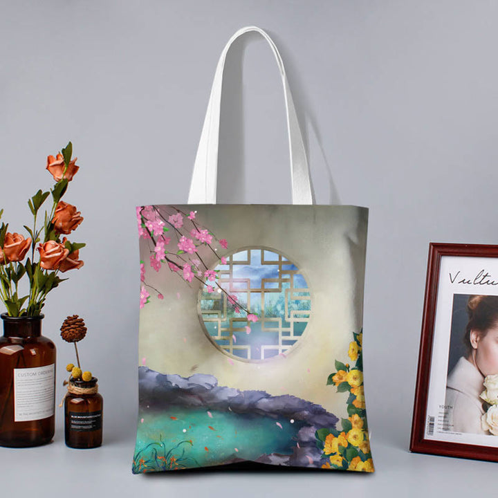 Sac à bandoulière en toile colorée Buddha Stones