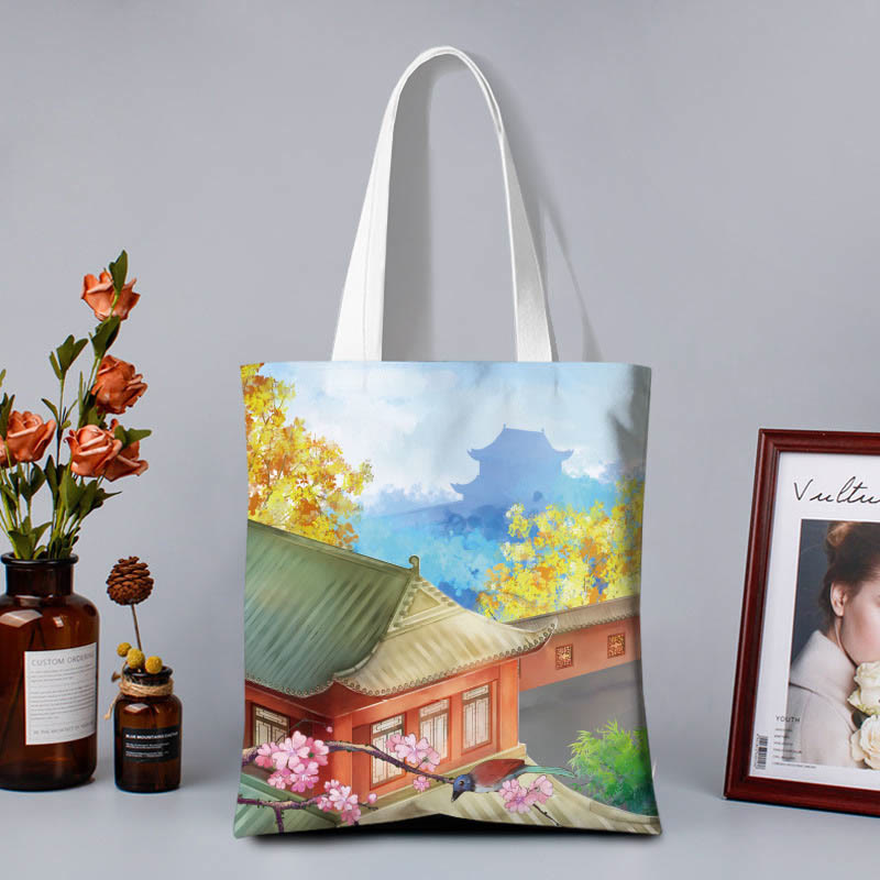 Sac à bandoulière en toile colorée Buddha Stones