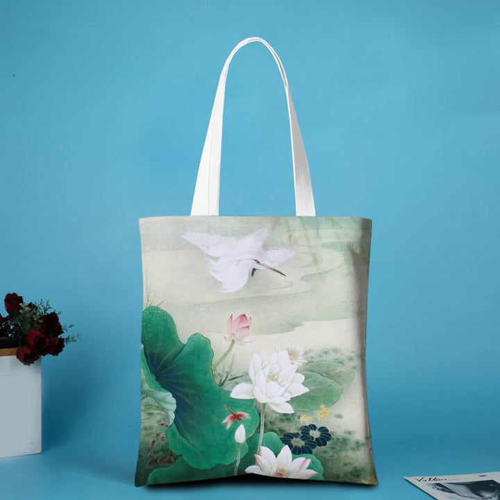 Sac à bandoulière en toile Buddha Stones Lotus