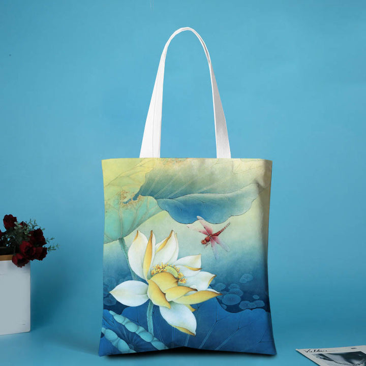Sac à bandoulière en toile Buddha Stones Lotus