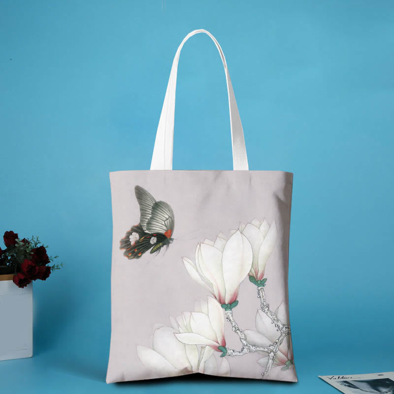 Sac à bandoulière en toile Buddha Stones Pivoine