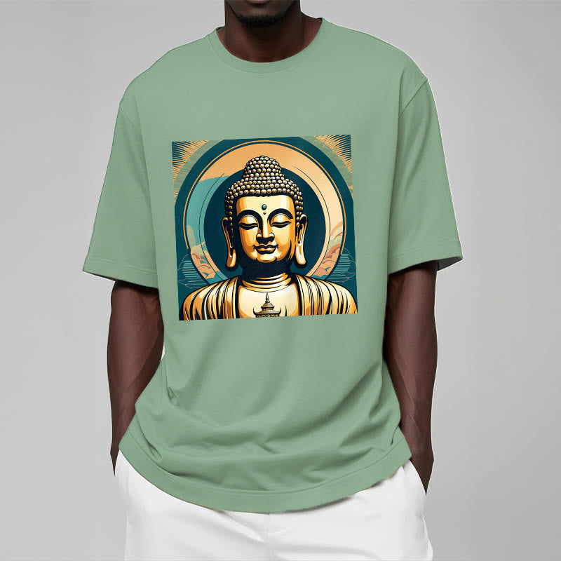 T-shirt Bouddha doré Aura Buddha Stones - image 14