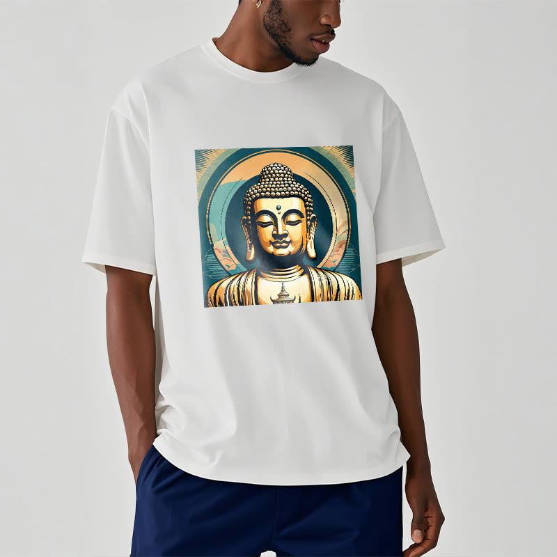 T-shirt Bouddha doré Aura Buddha Stones - image 5