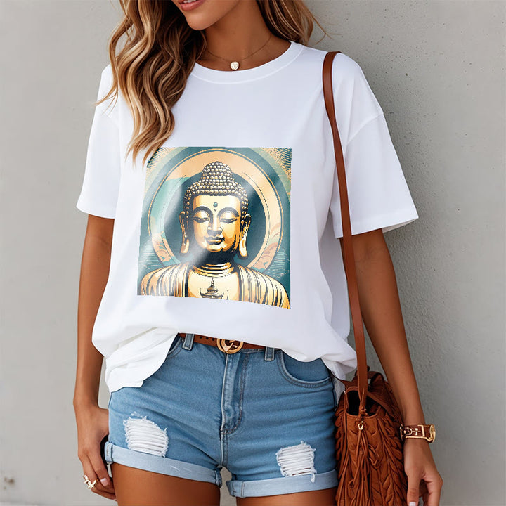 T-shirt Bouddha doré Aura Buddha Stones - image 7