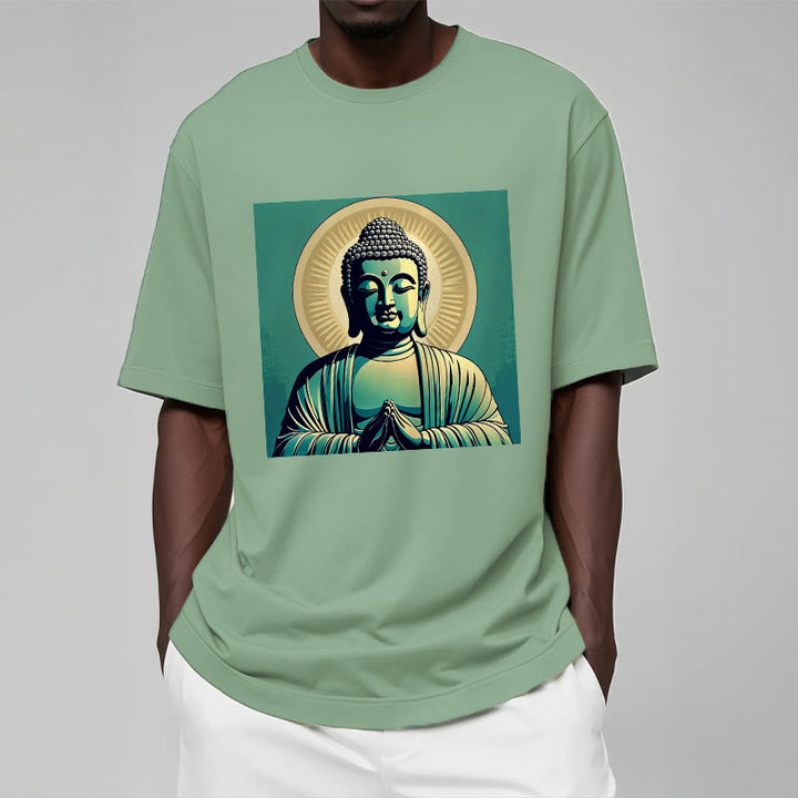 T-shirt Buddha Stones Aura Vert - image 2