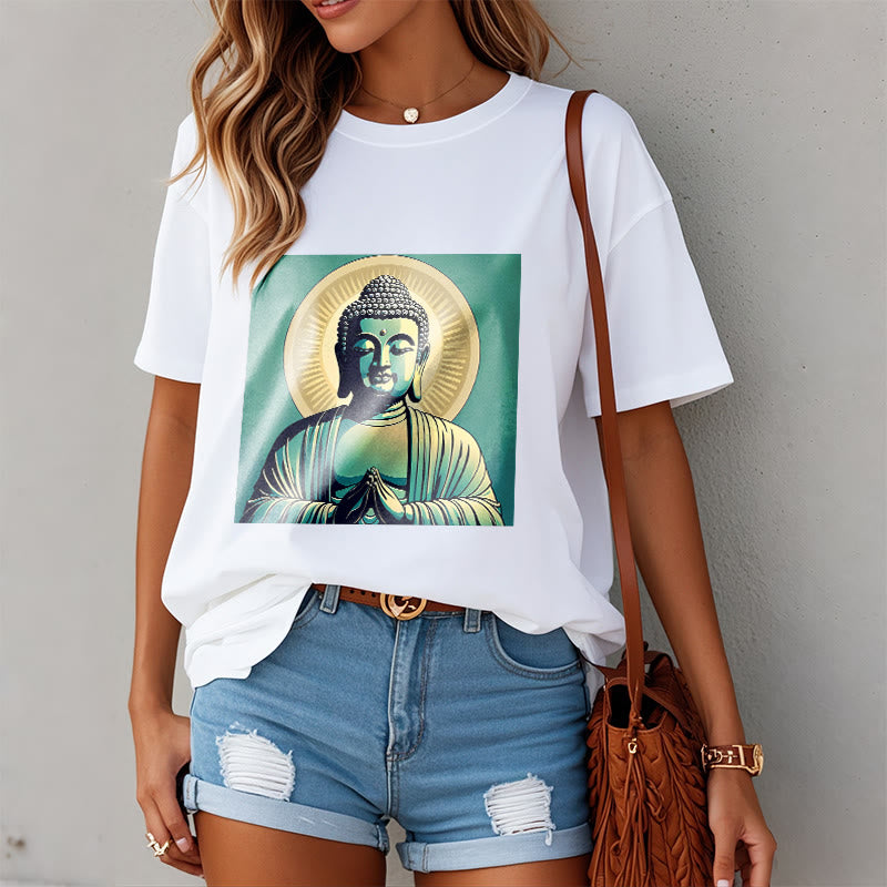 T-shirt Buddha Stones Aura Vert - image 5