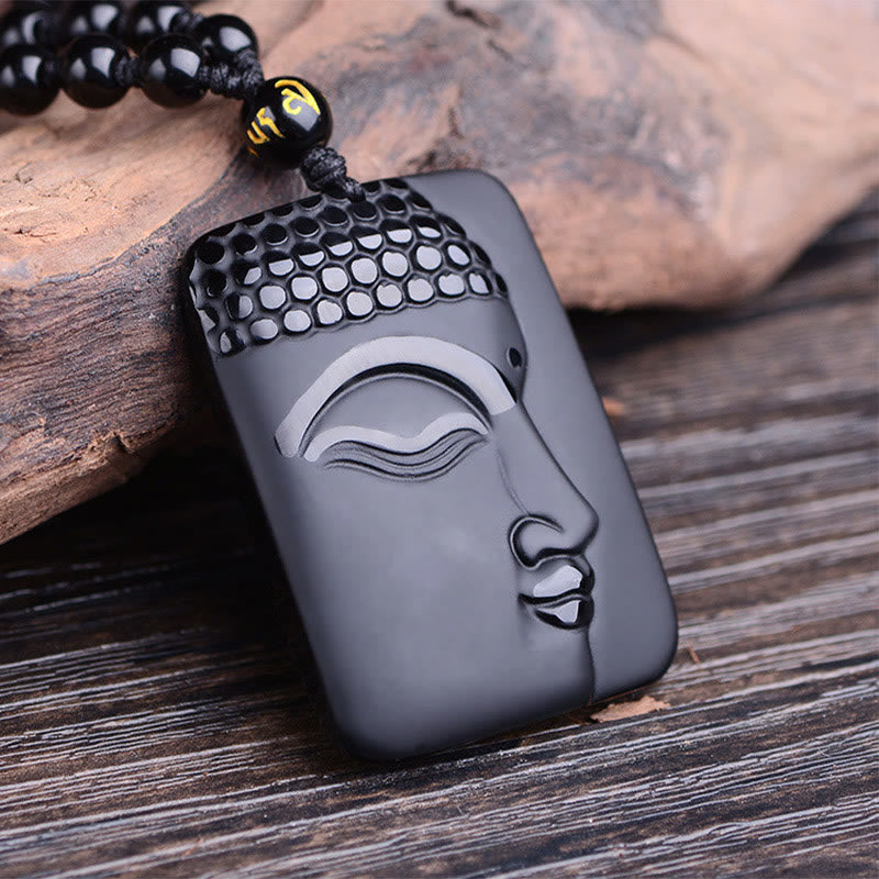 Buddha Stones pour la purification et la chance - Obsidienne noire - image 0
