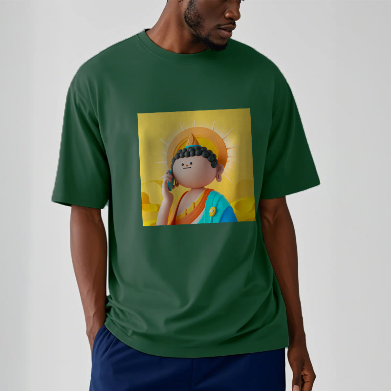 T-shirt Buddha Stones Bouddha décroche le téléphone - image 11