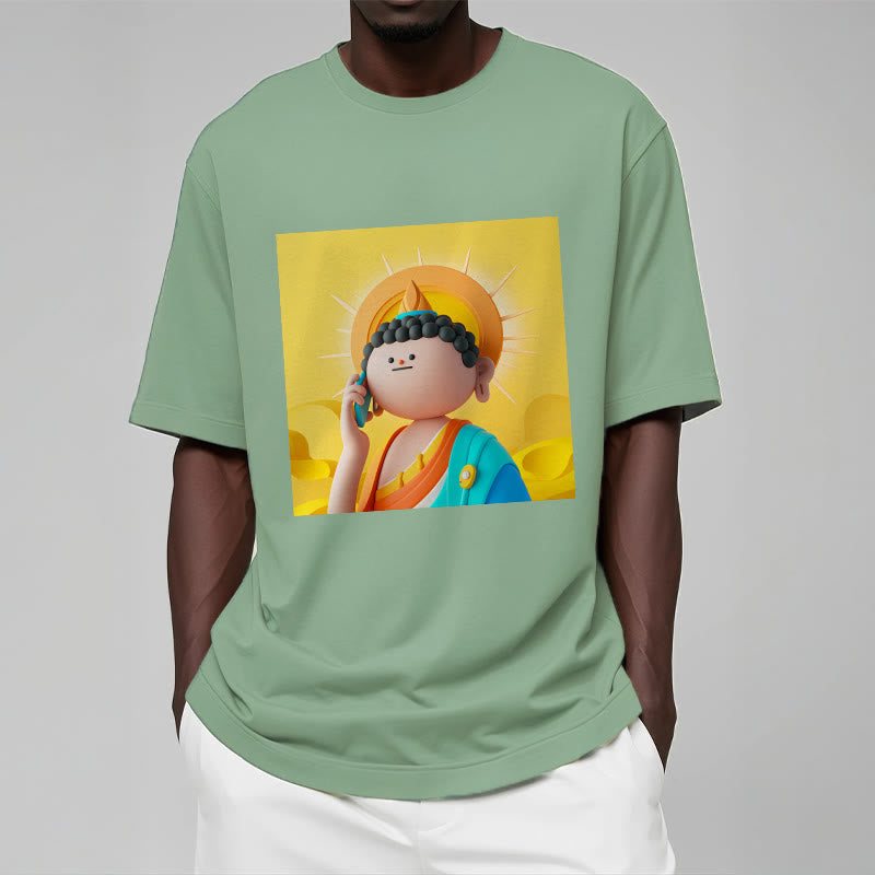 T-shirt Buddha Stones Bouddha décroche le téléphone - image 15